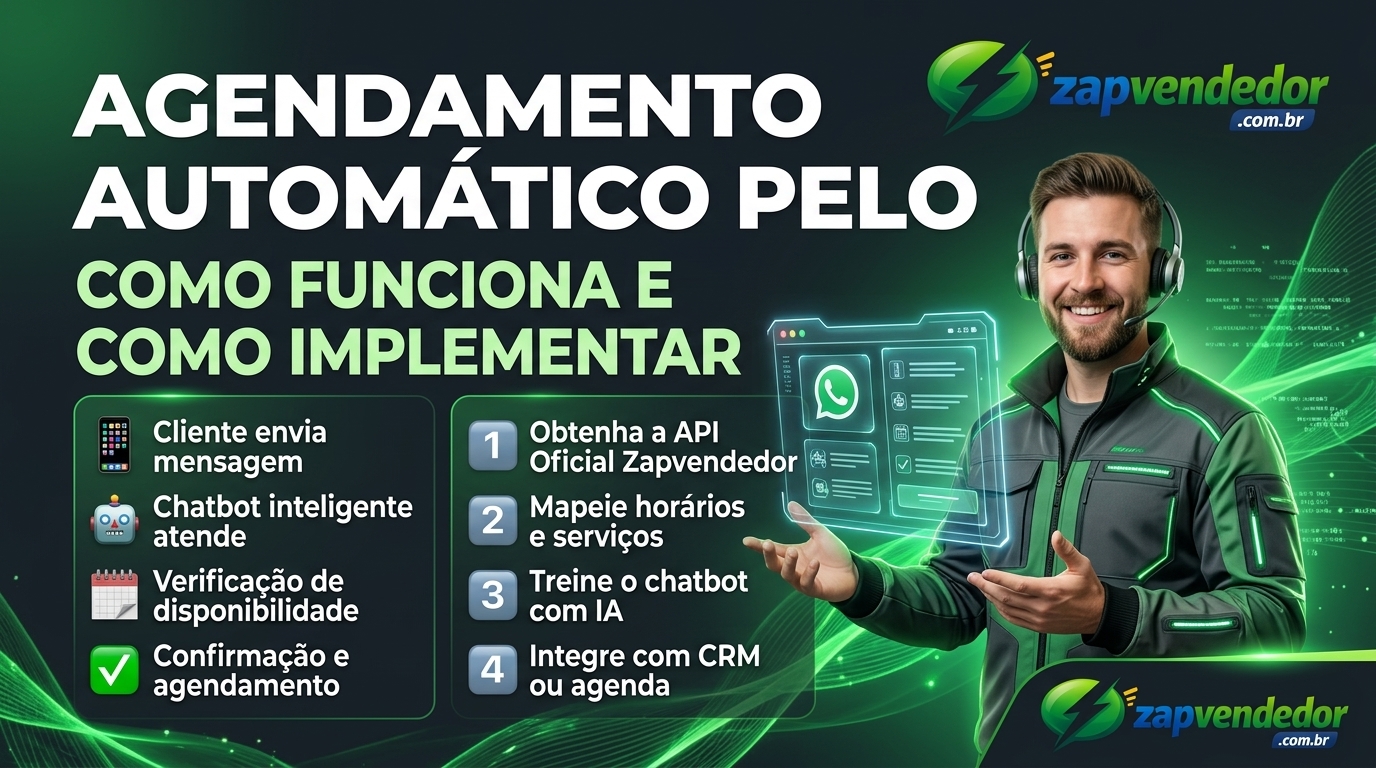 Fluxo de confirmação de horário automático no WhatsApp