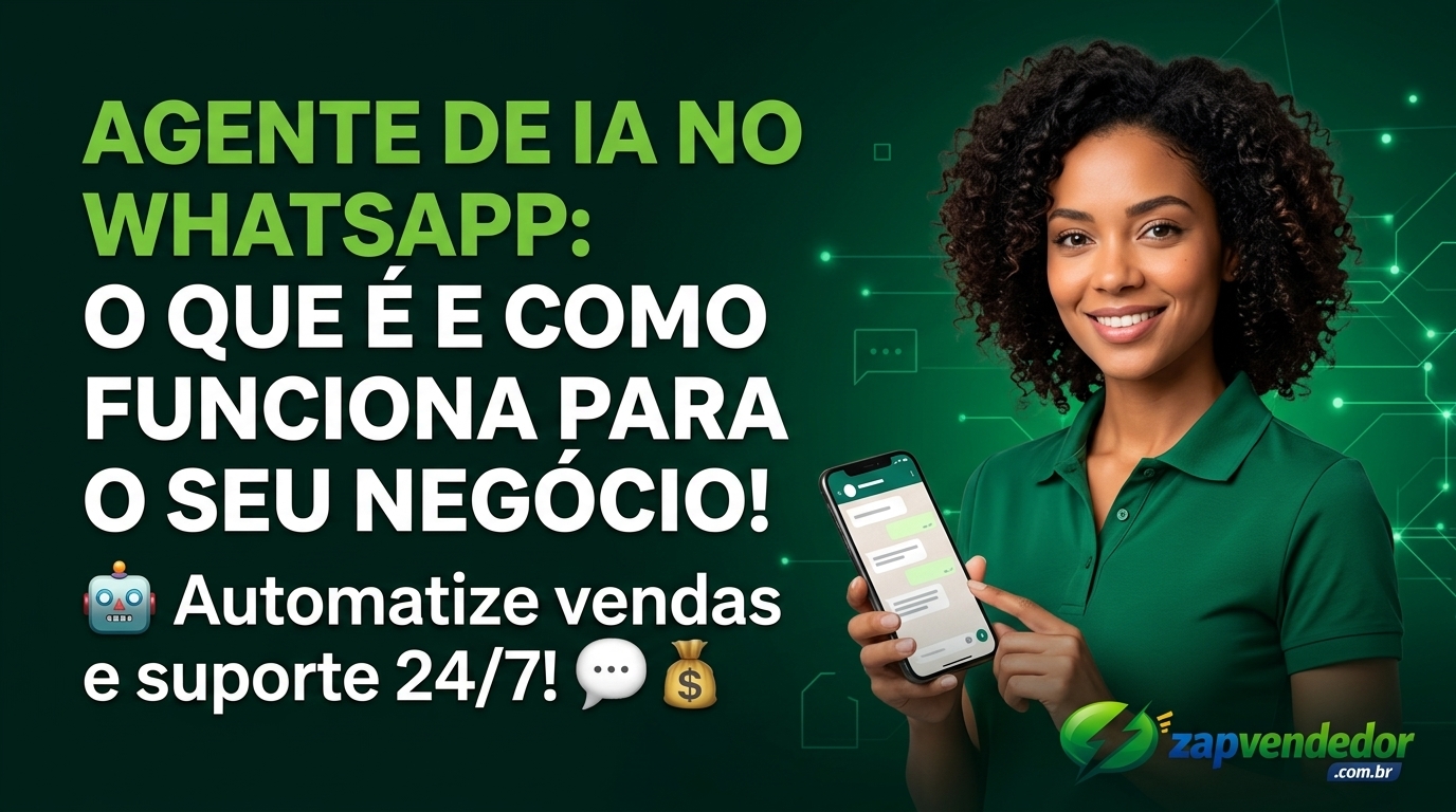 Diferença entre agente de IA e atendente humano no WhatsApp