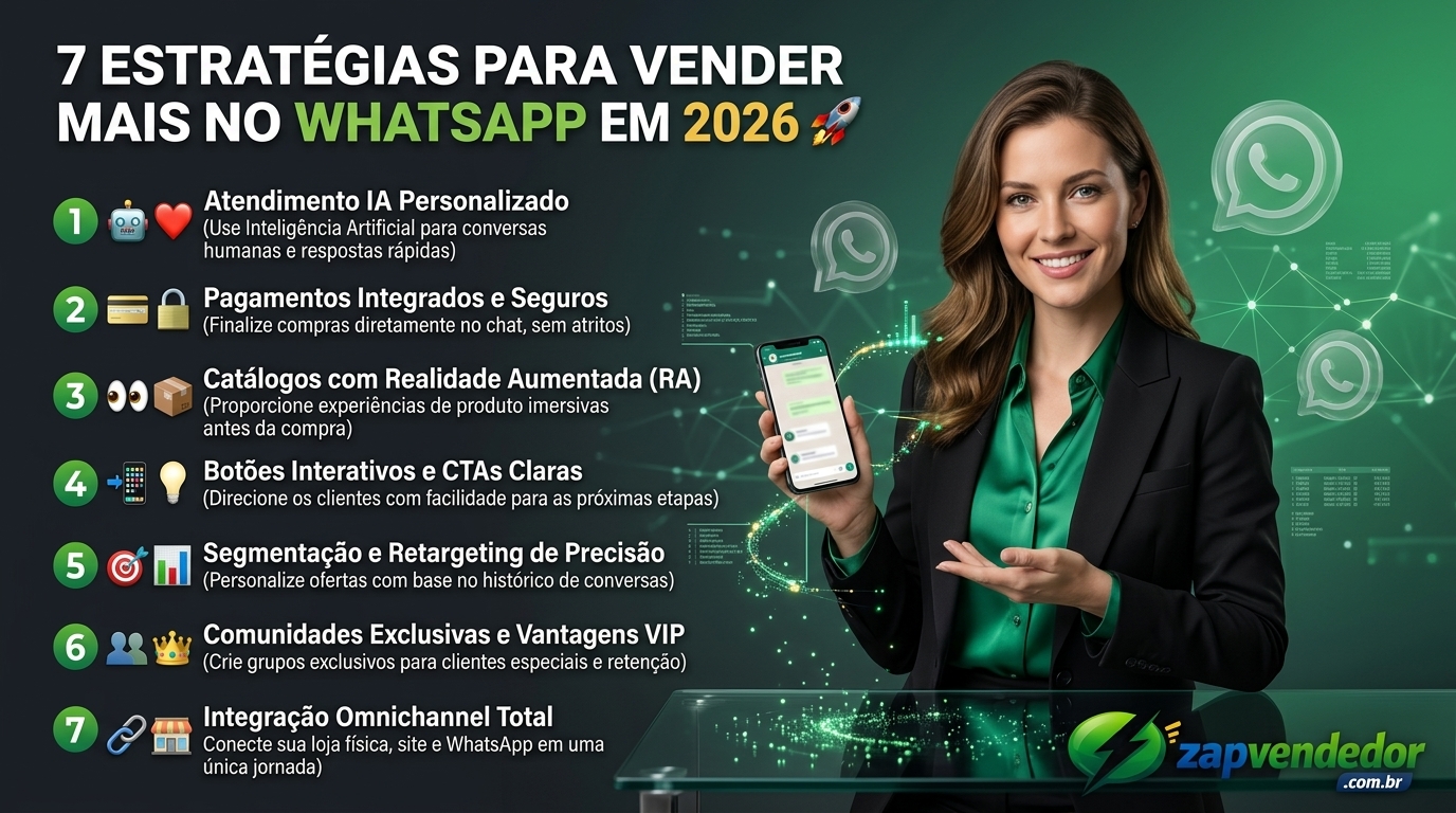 7 estratégias para aumentar as vendas pelo WhatsApp em 2026