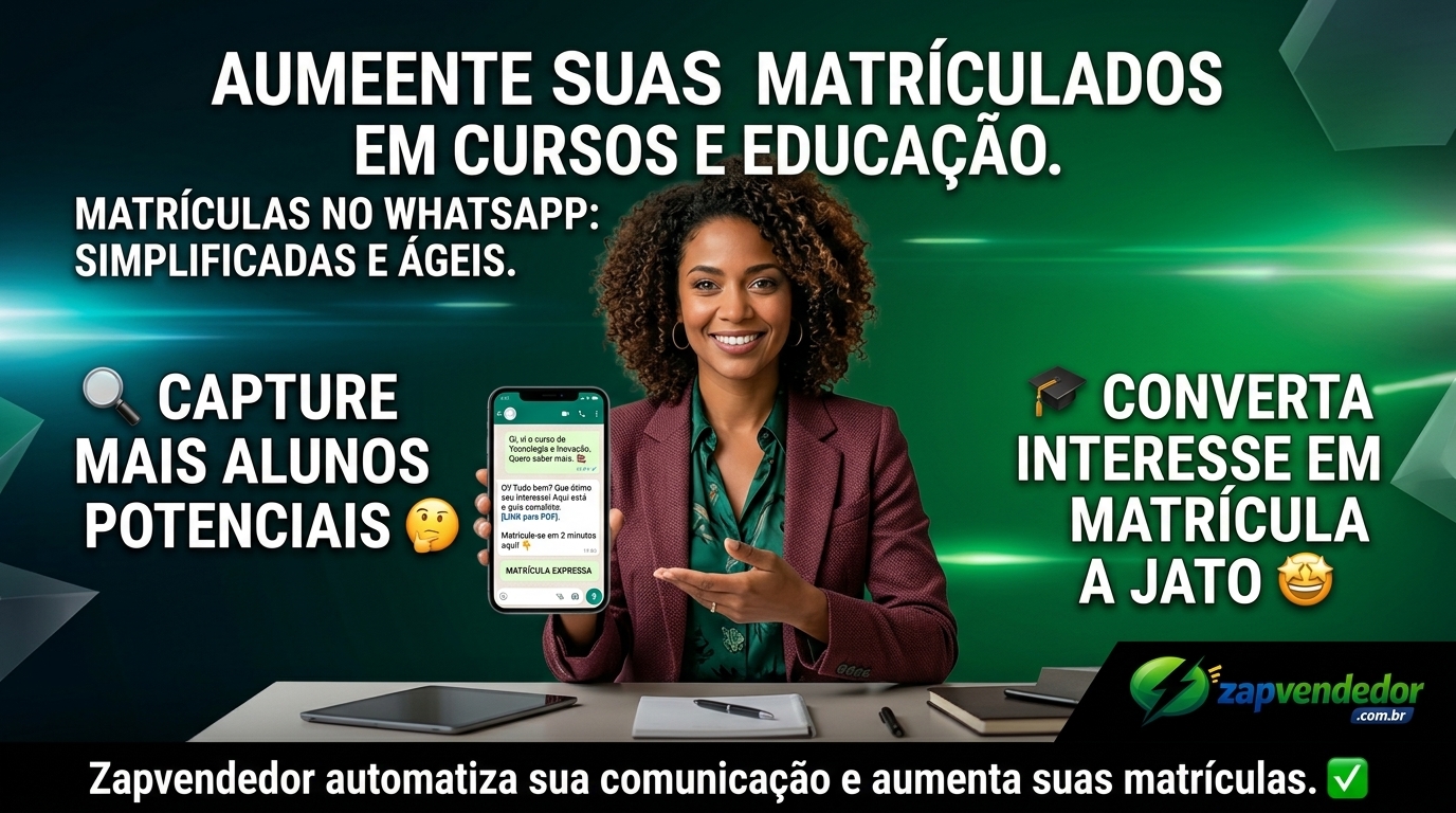 Automação no WhatsApp para cursos e educação: capte e converta mais alunos