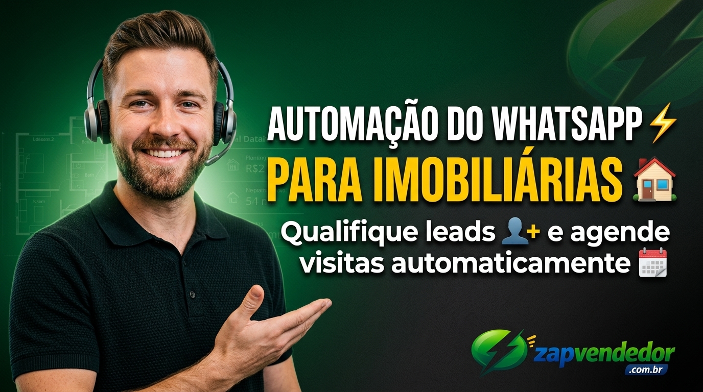 Automação no WhatsApp para imobiliárias: qualifique leads e agende visitas automaticamente