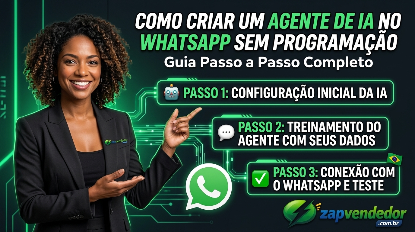Como criar um agente de IA no WhatsApp sem programação passo a passo