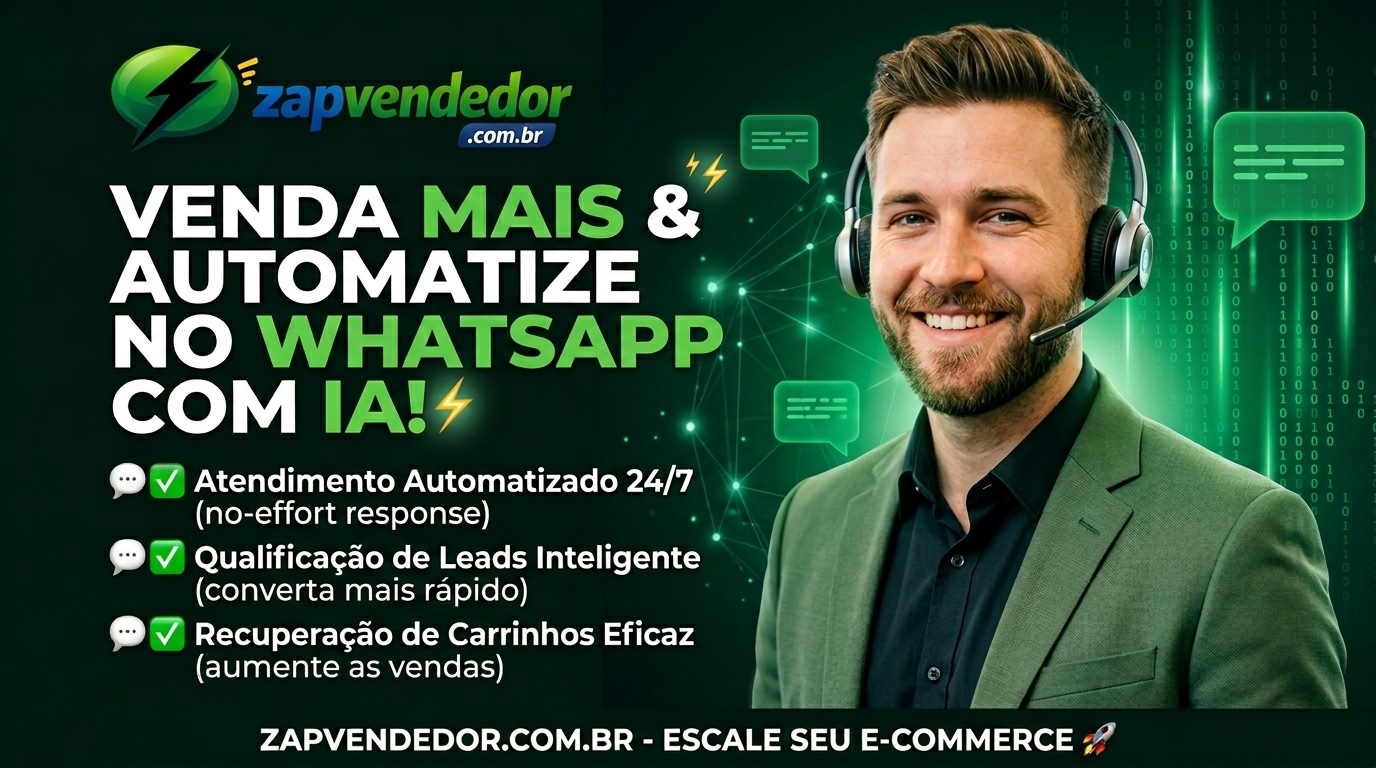 WhatsApp para e-commerce recuperando carrinhos abandonados automaticamente