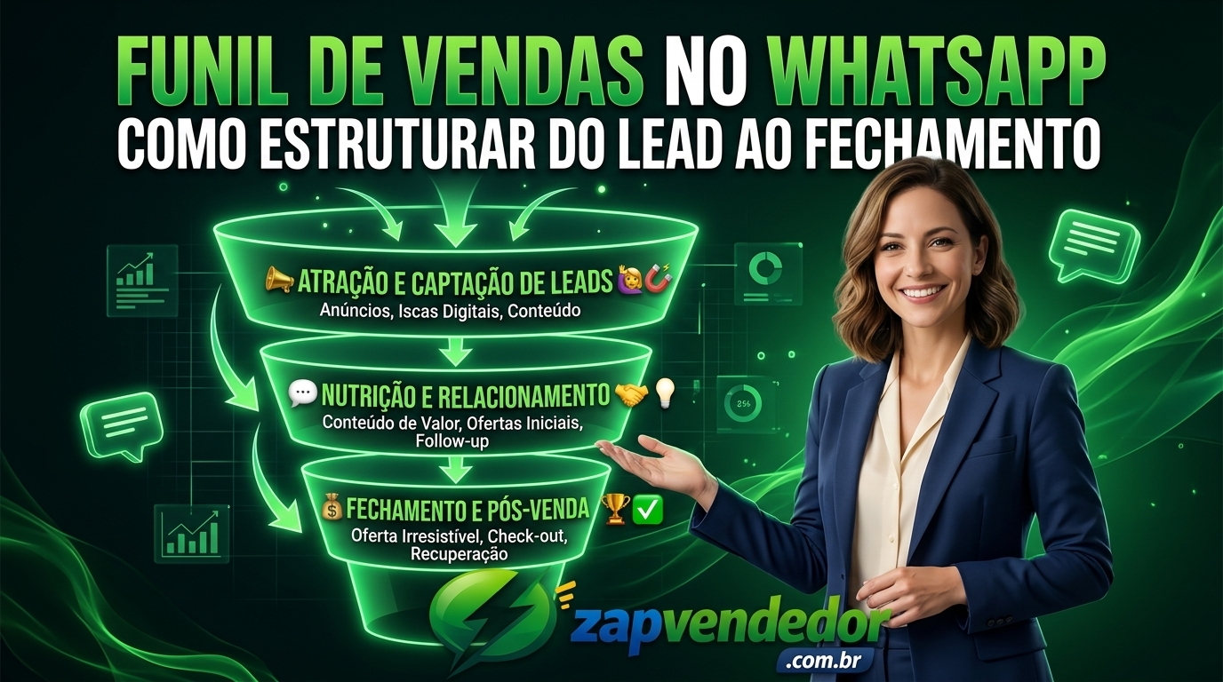 Funil de vendas no WhatsApp: como estruturar do lead ao fechamento