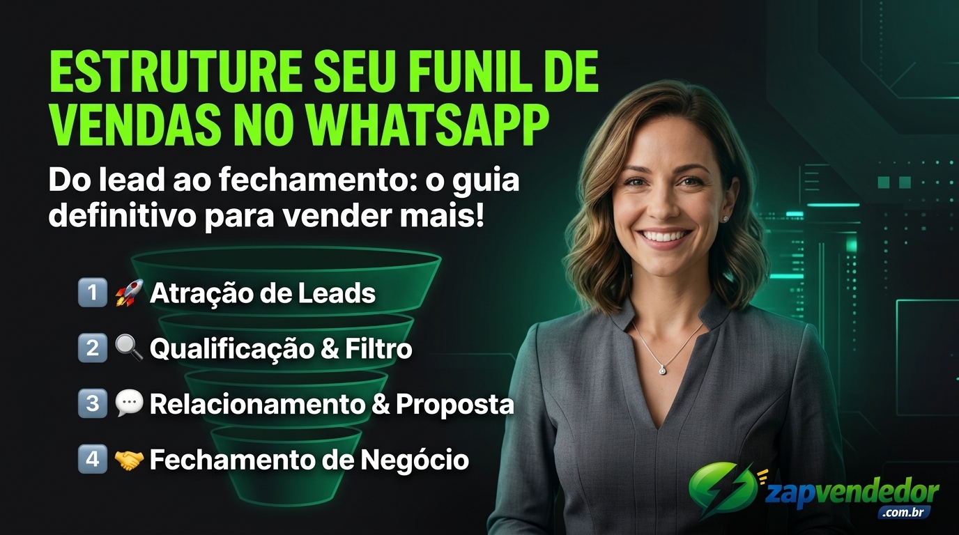 Etapas do funil de vendas no WhatsApp com scripts prontos