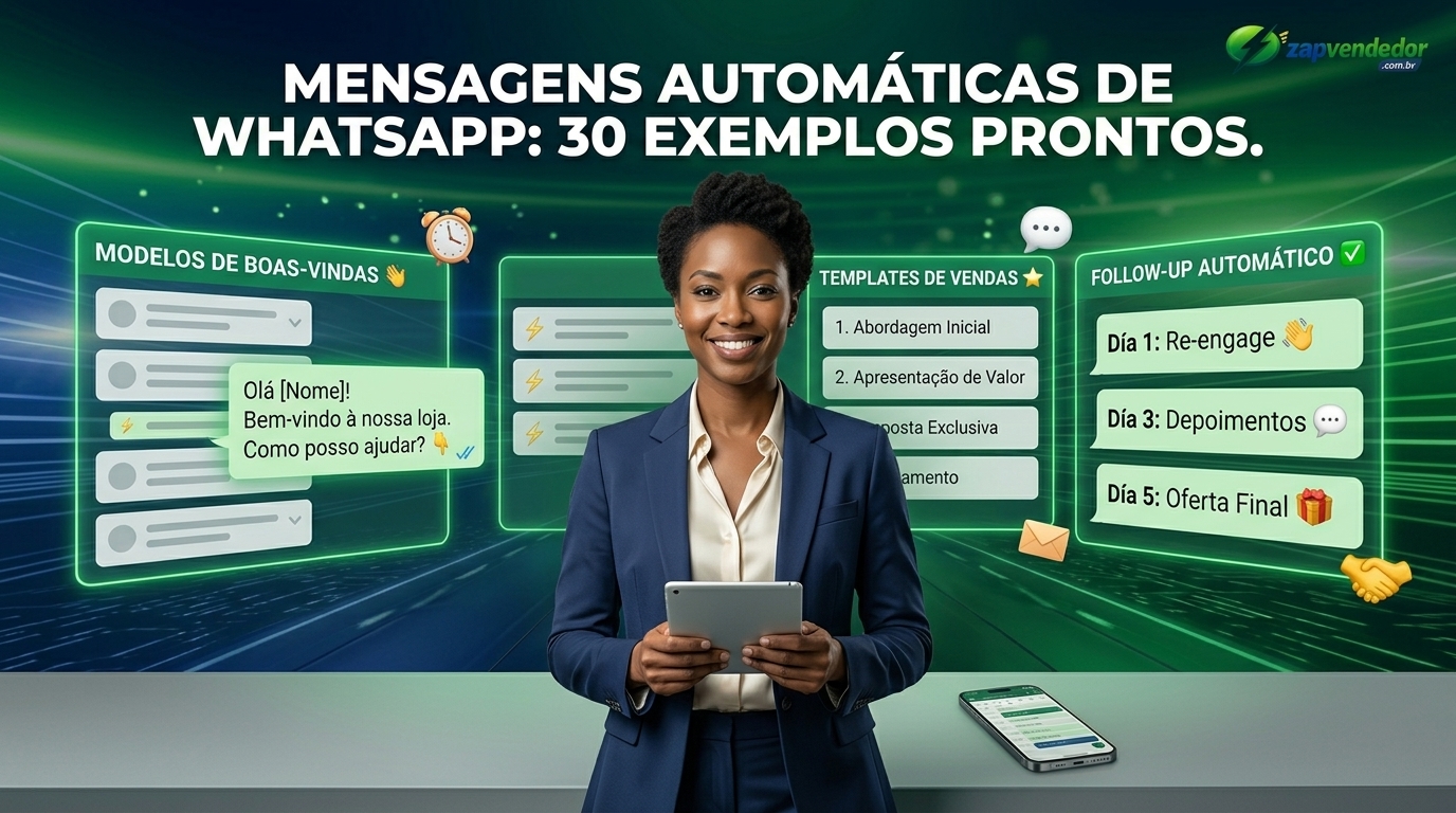 Exemplos de mensagens automáticas para WhatsApp que convertem clientes
