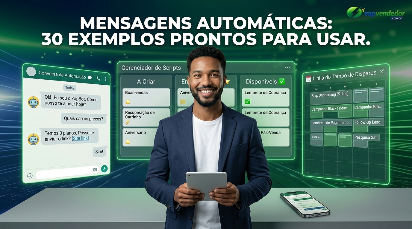 Modelos de mensagens de follow-up automático no WhatsApp