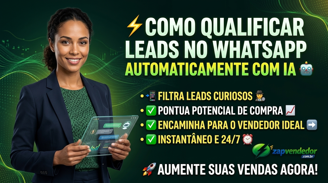 Como qualificar leads no WhatsApp automaticamente com IA