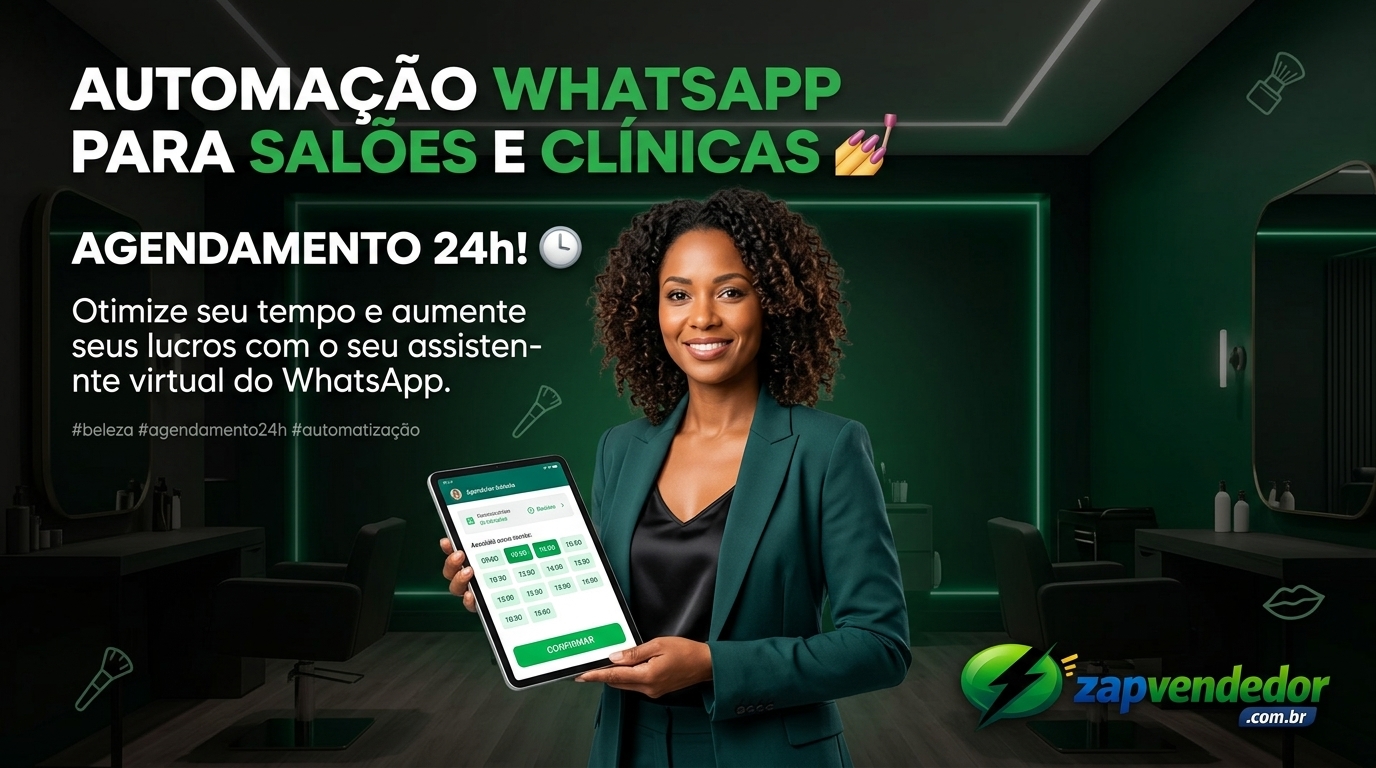 Lembretes automáticos de agendamento via WhatsApp reduzindo faltas