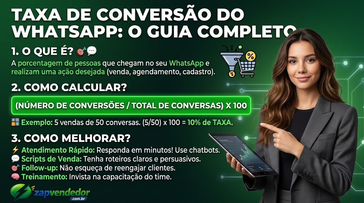 Taxa de conversão no WhatsApp: o que é, como calcular e como melhorar