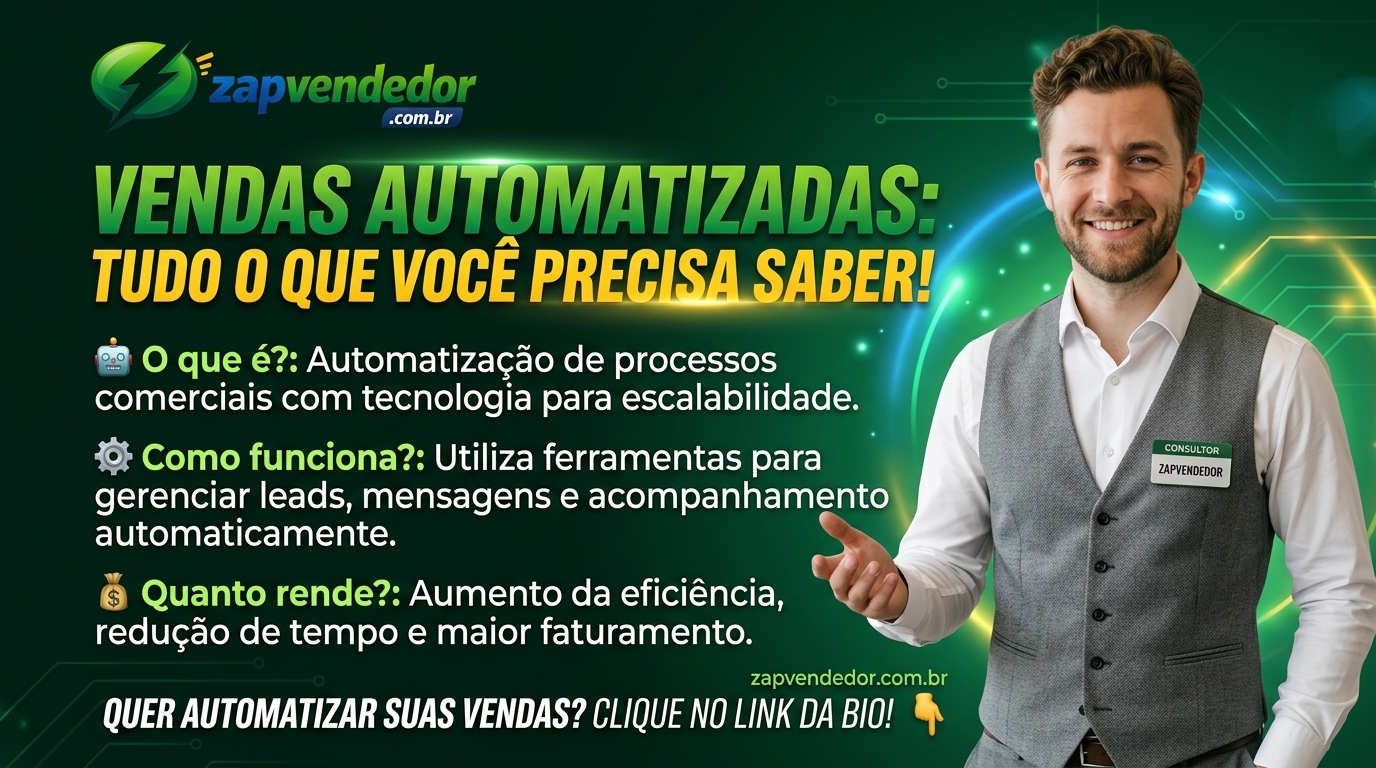 Venda automatizada com IA no WhatsApp funcionando 24 horas por dia