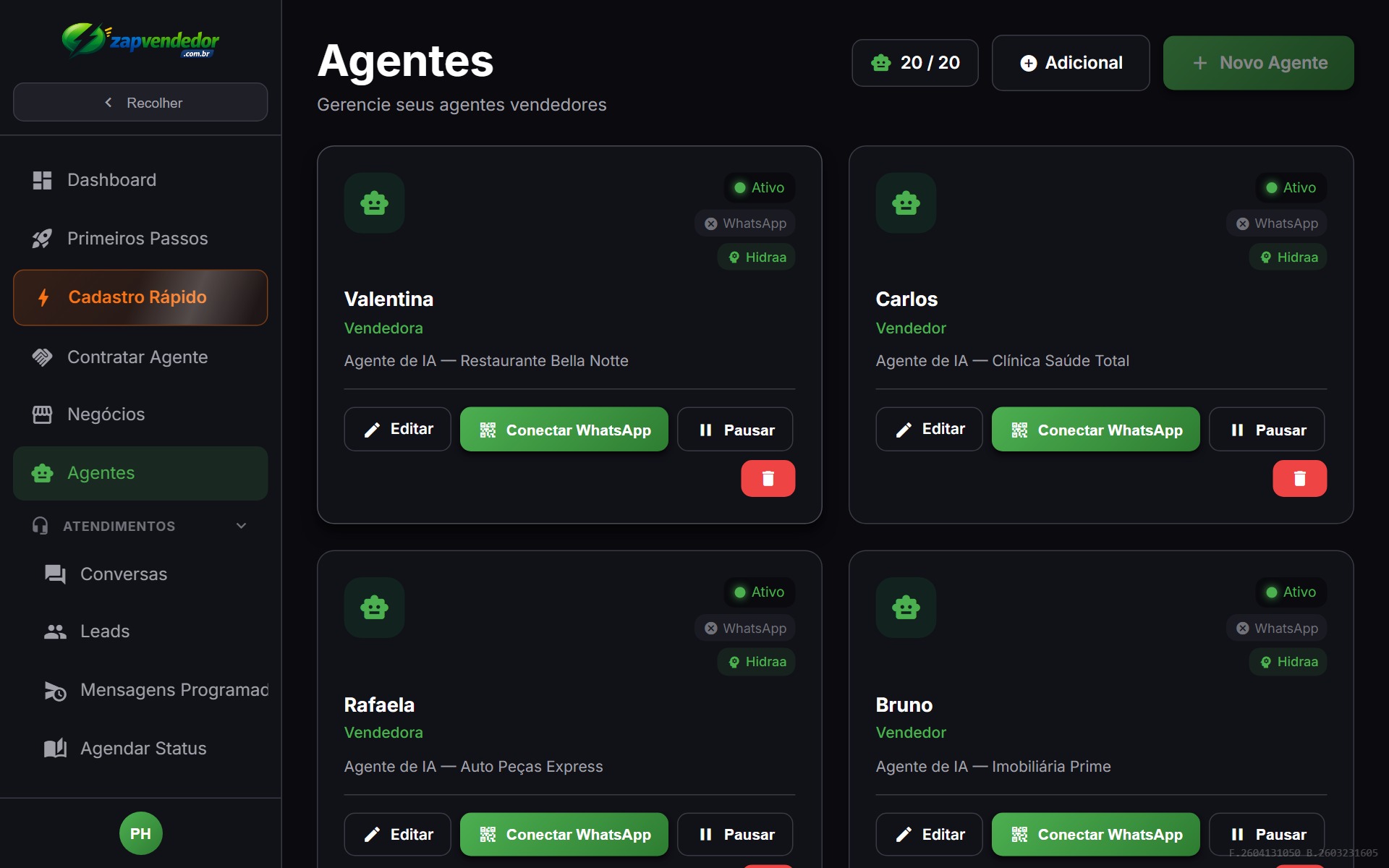 Step Personalidade — instruções do funil de vendas