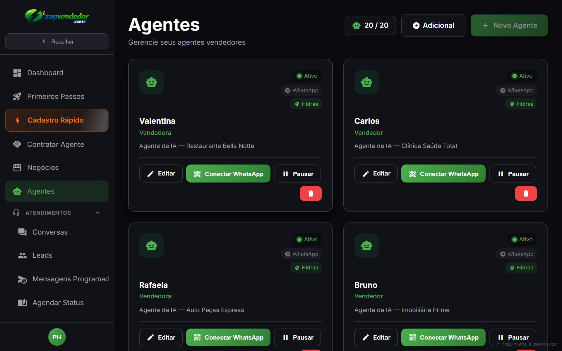 Step Comunicação — saudação e tom de voz do agente