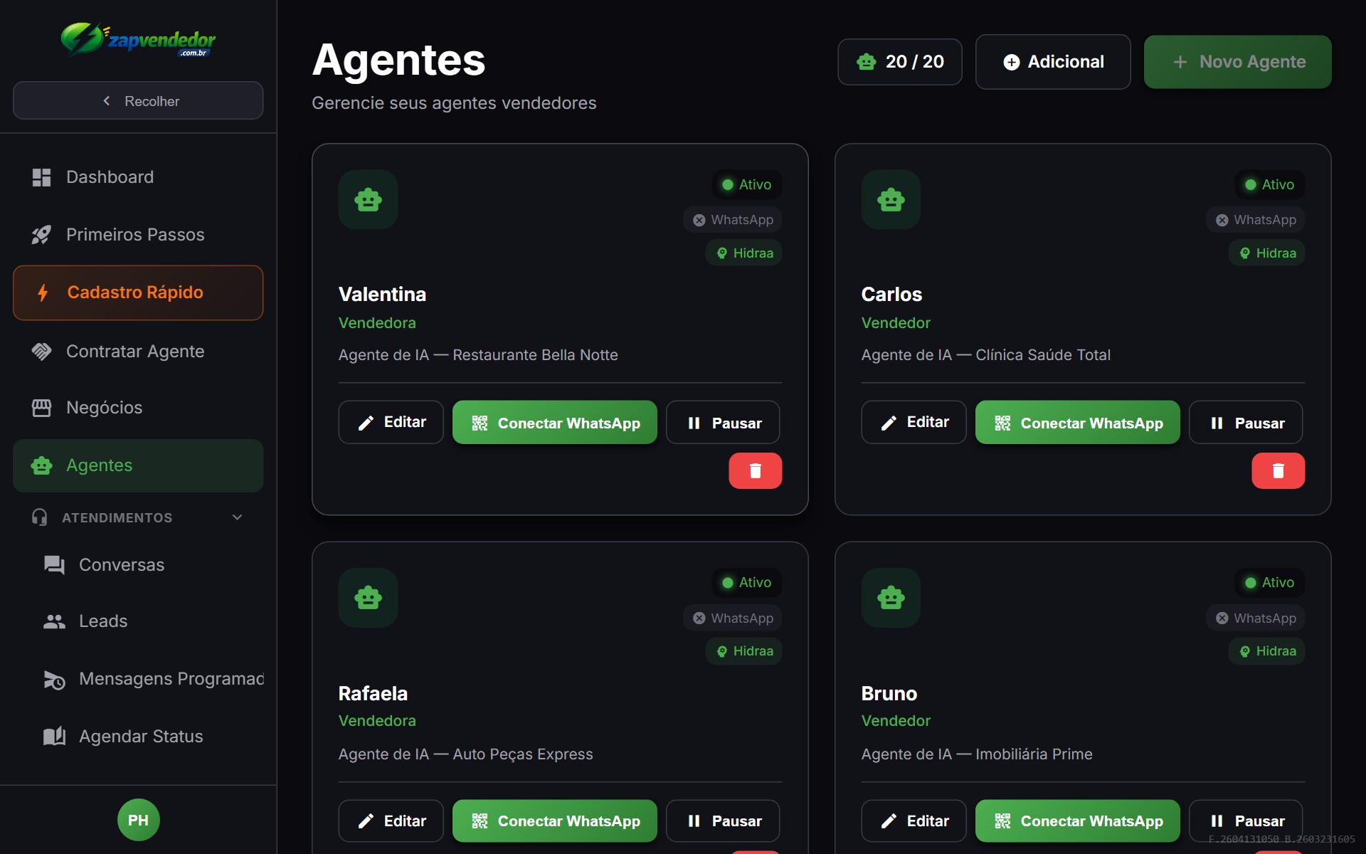 Step Funções — ativar skills de vendas